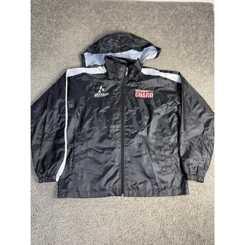 Dale Earnhardt Jr National Guard Jacket Mens S Black NASCAR Racing Chase